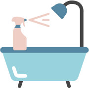 Service de stérilisation des baignoires, douches et meubles salle de bain